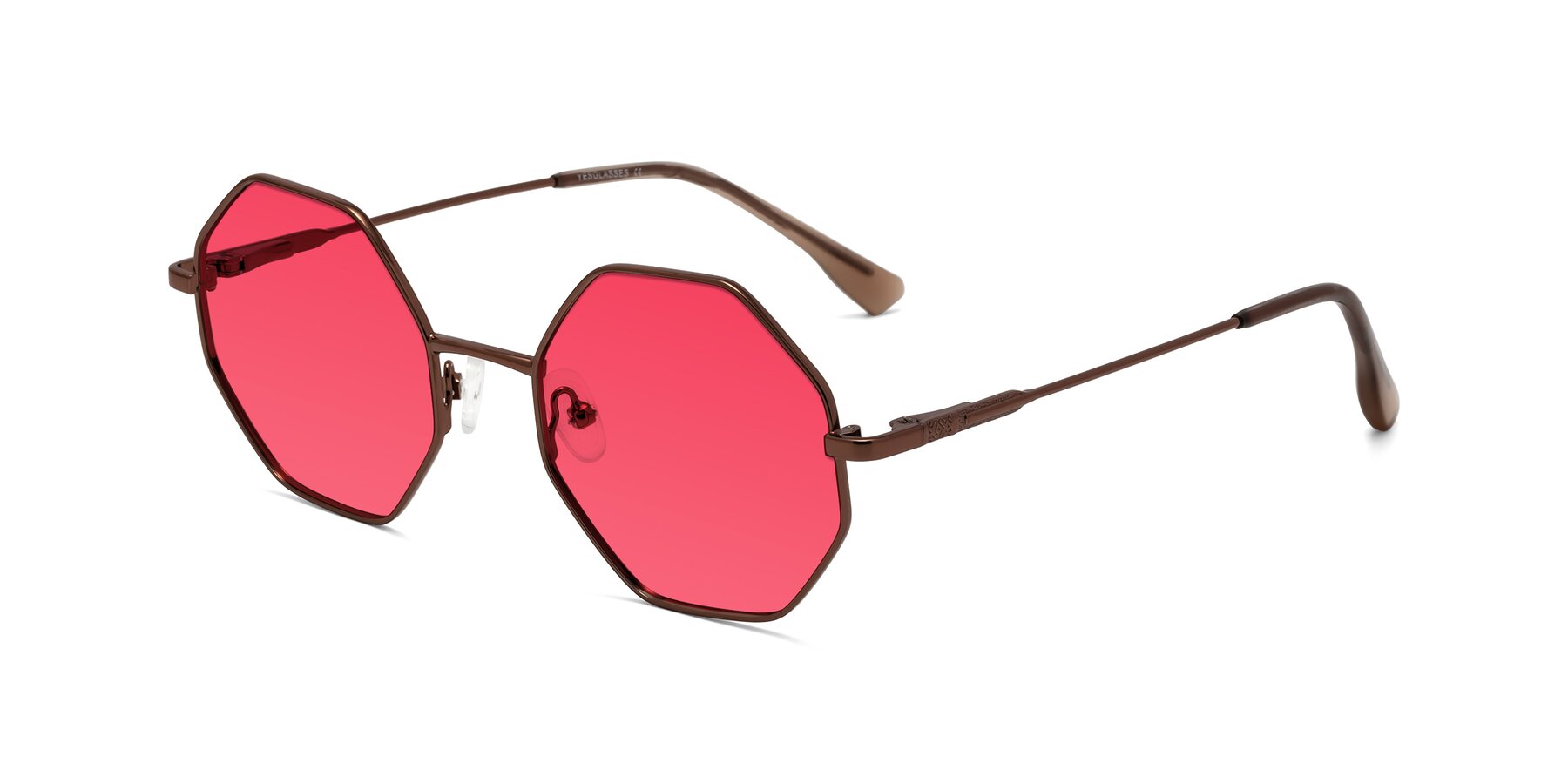 Angle of Fall in Bronze with Red Tinted Lenses