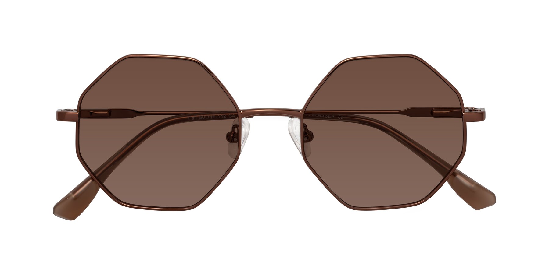 Folded Front of Fall in Bronze with Brown Tinted Lenses