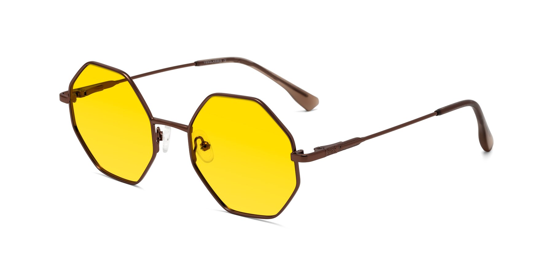 Angle of Fall in Bronze with Yellow Tinted Lenses