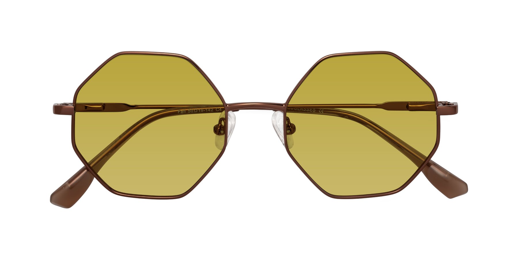 Folded Front of Fall in Bronze with Champagne Tinted Lenses