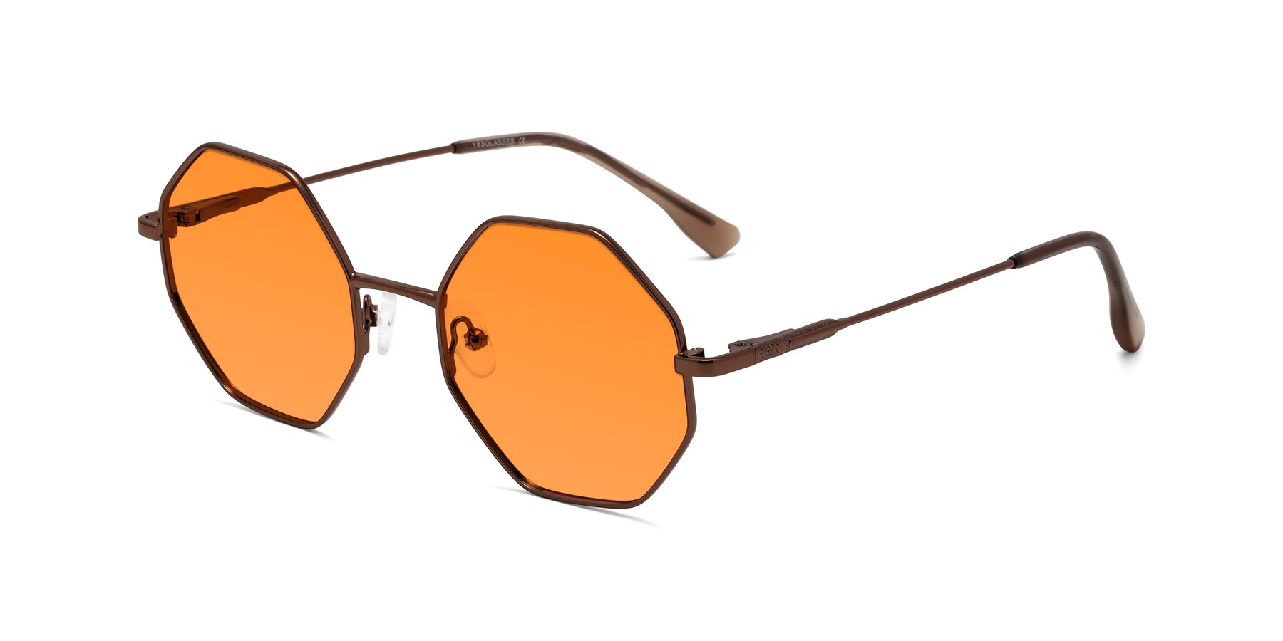 Angle of Fall in Bronze with Orange Tinted Lenses