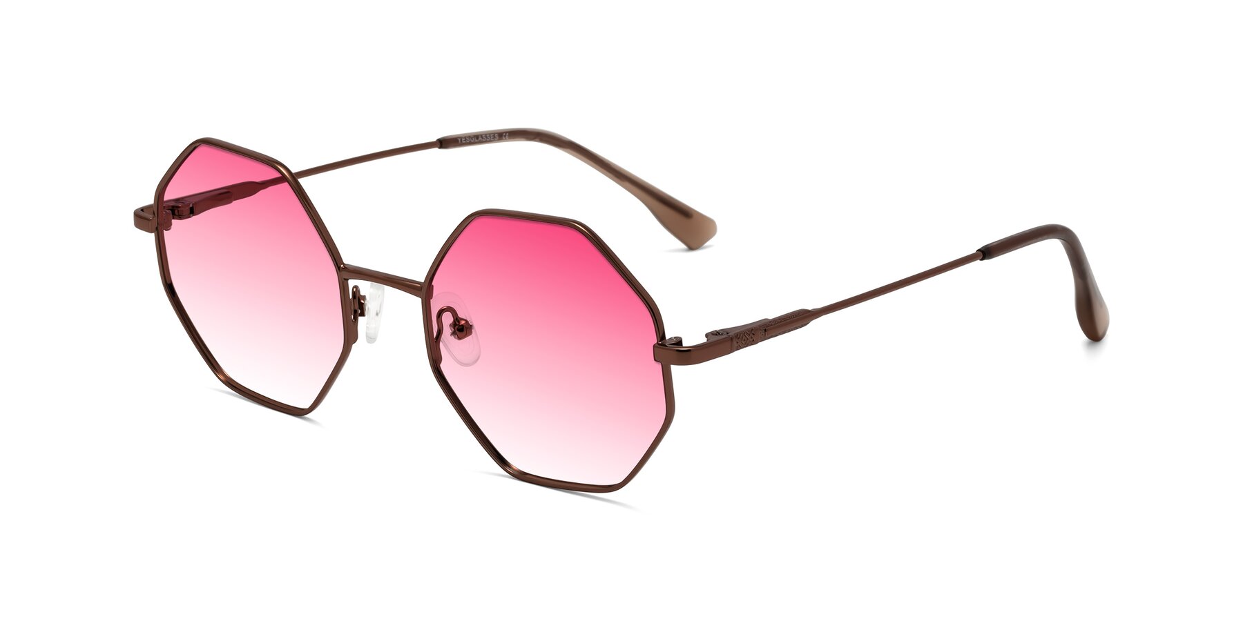 Angle of Fall in Bronze with Pink Gradient Lenses