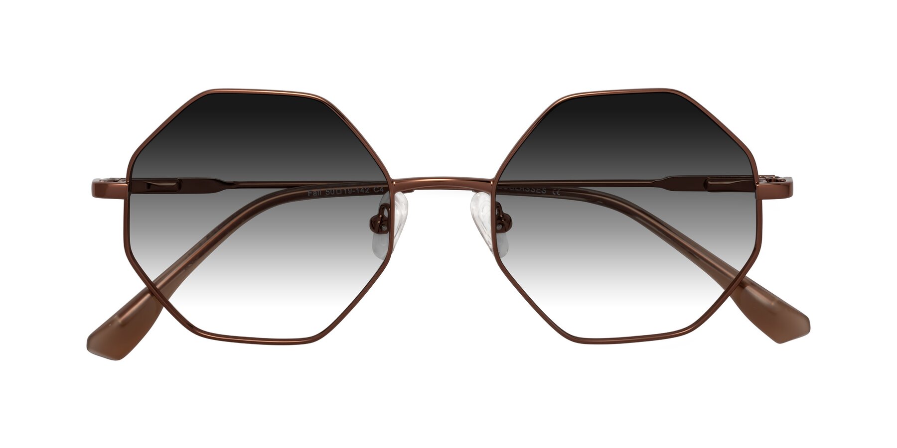 Folded Front of Fall in Bronze with Gray Gradient Lenses