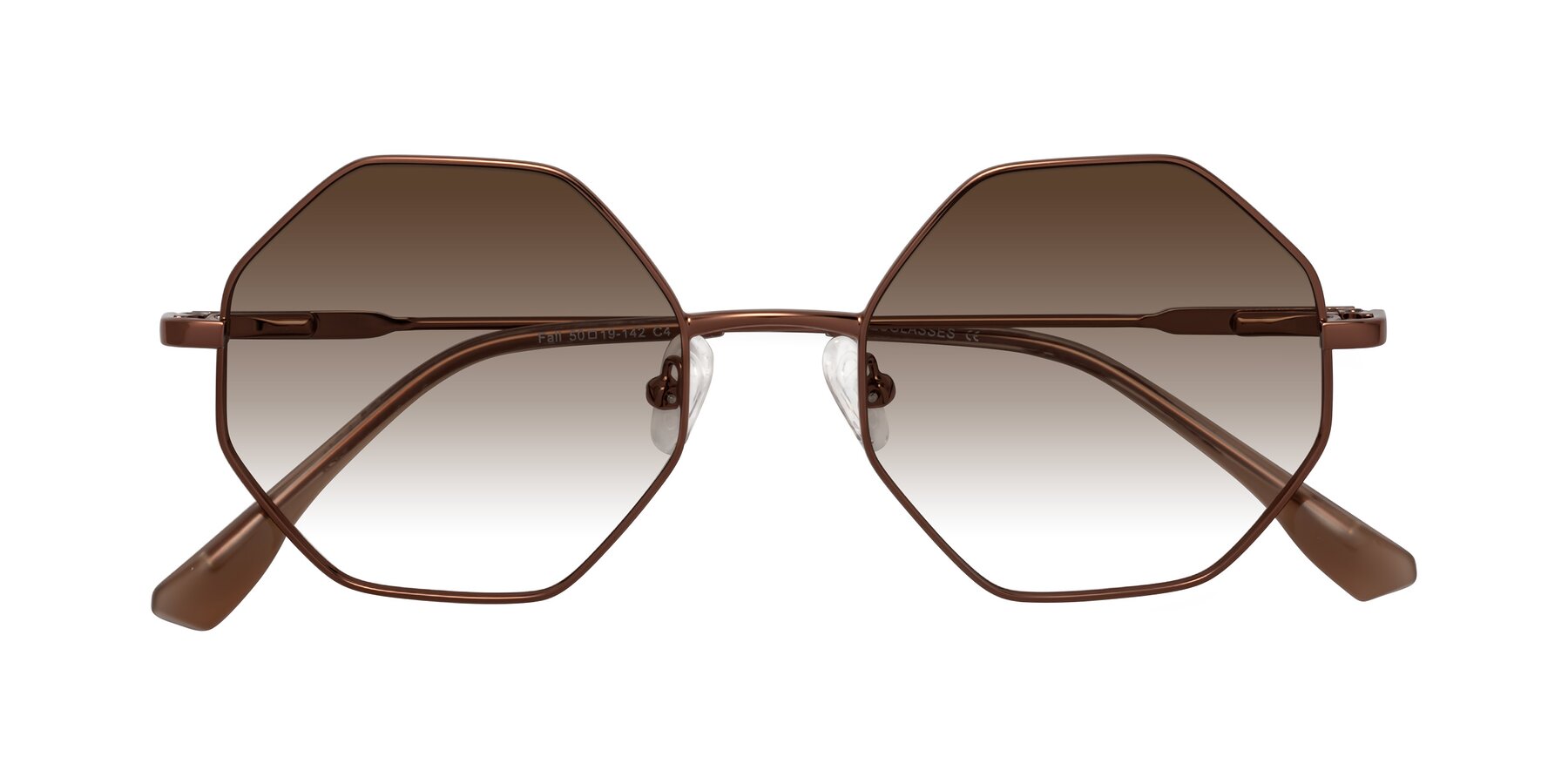 Folded Front of Fall in Bronze with Brown Gradient Lenses