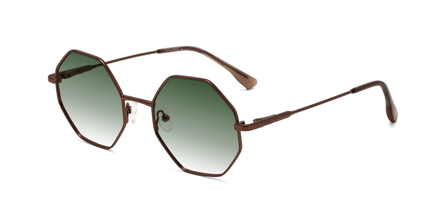 Angle of Fall in Bronze with Green Gradient Lenses