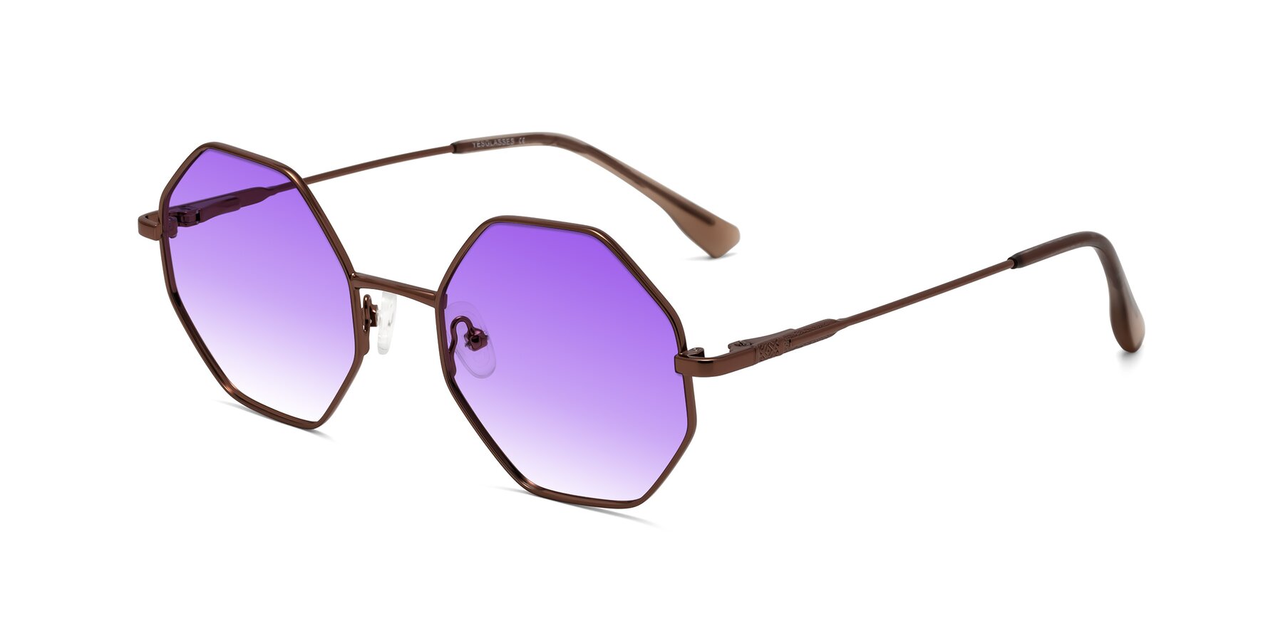 Angle of Fall in Bronze with Purple Gradient Lenses