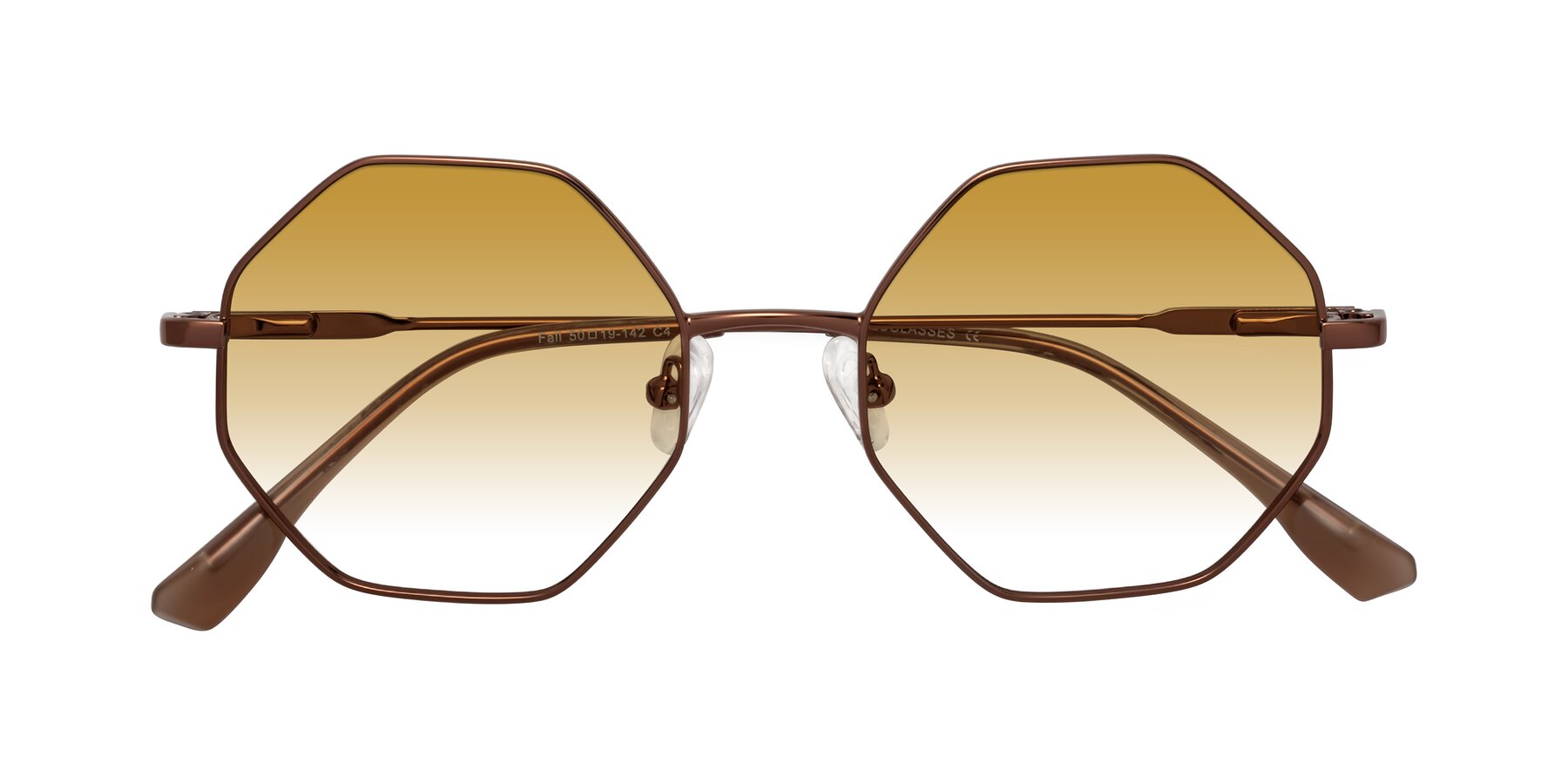 Folded Front of Fall in Bronze with Champagne Gradient Lenses