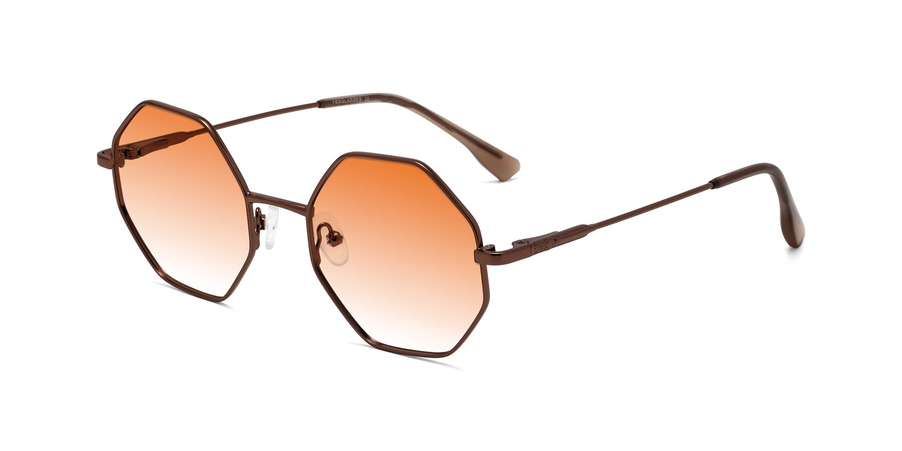 Angle of Fall in Bronze with Orange Gradient Lenses