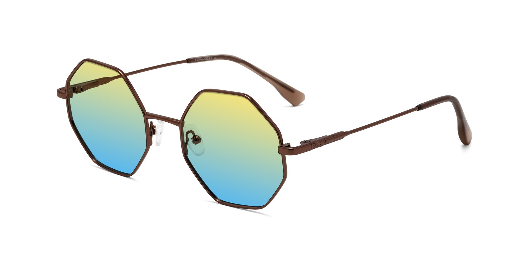 Angle of Fall in Bronze with Yellow / Blue Gradient Lenses