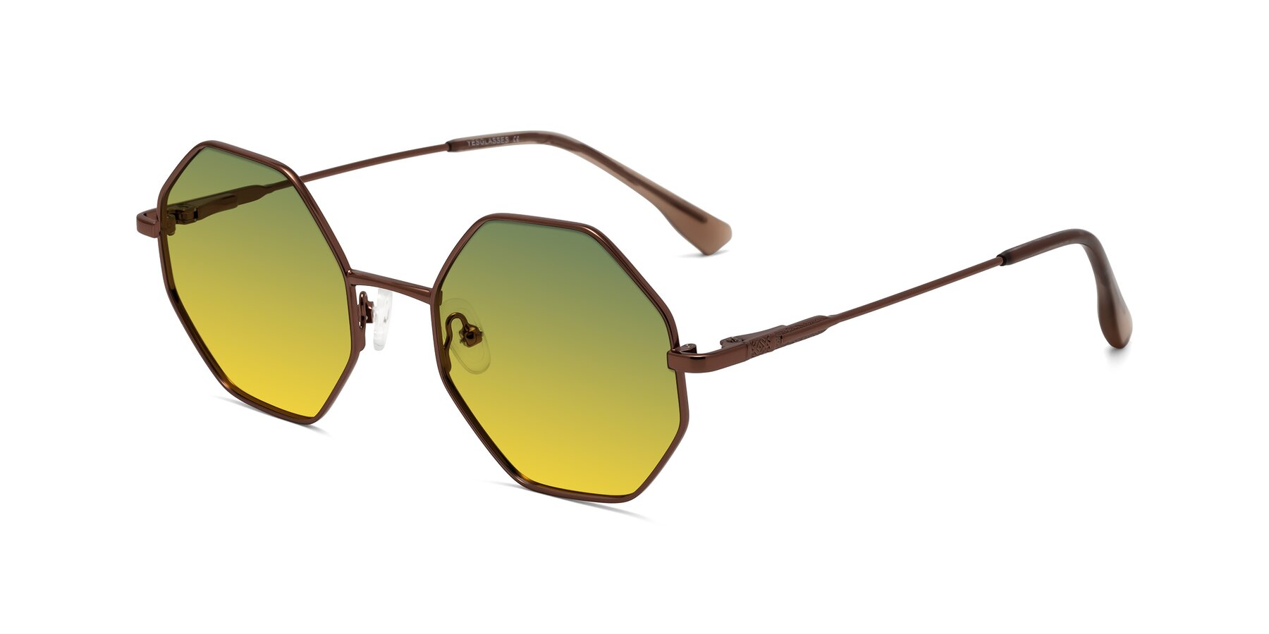 Angle of Fall in Bronze with Green / Yellow Gradient Lenses