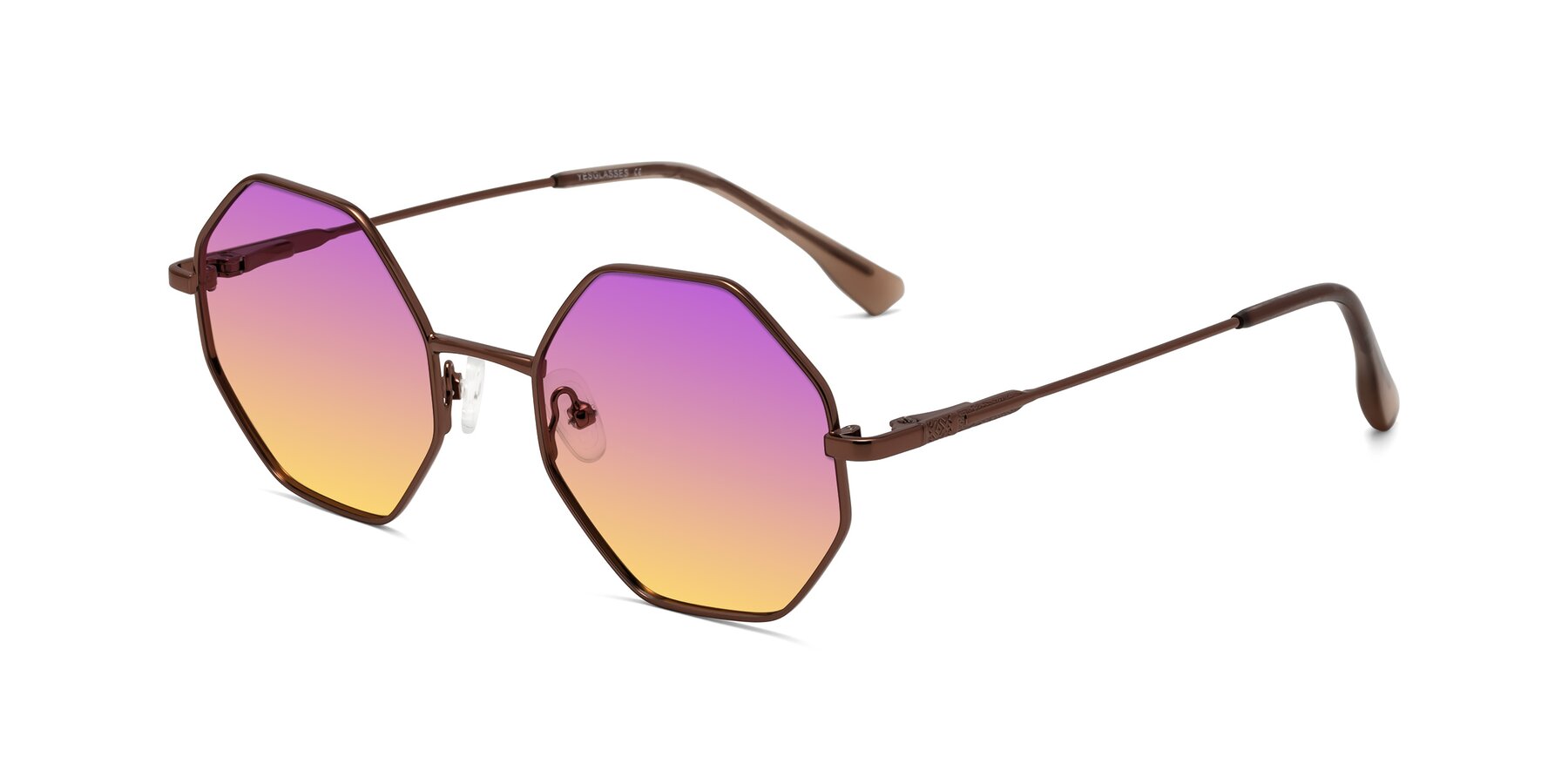 Angle of Fall in Bronze with Purple / Yellow Gradient Lenses