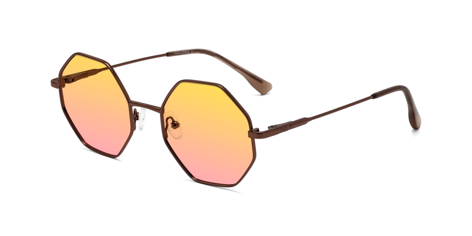 Angle of Fall in Bronze with Yellow / Pink Gradient Lenses