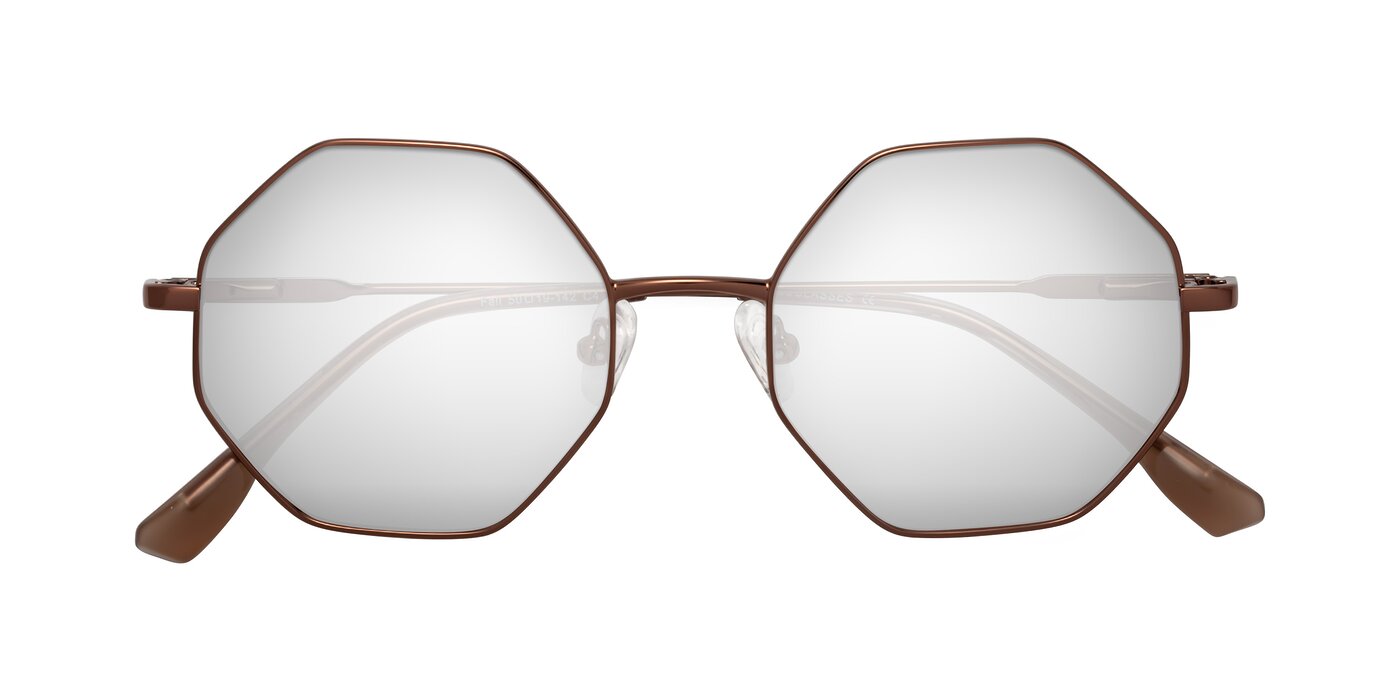 Fall - Bronze Flash Mirrored Sunglasses