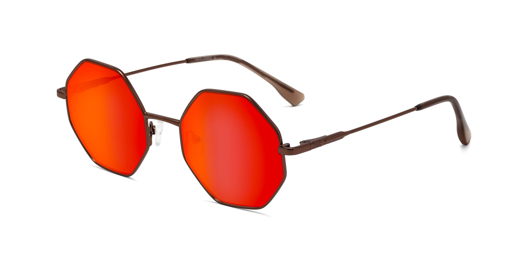 Angle of Fall in Bronze with Red Gold Mirrored Lenses