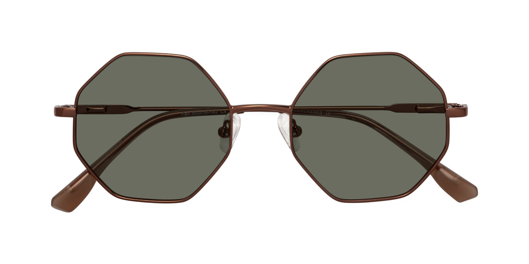 Folded Front of Fall in Bronze with Gray Polarized Lenses