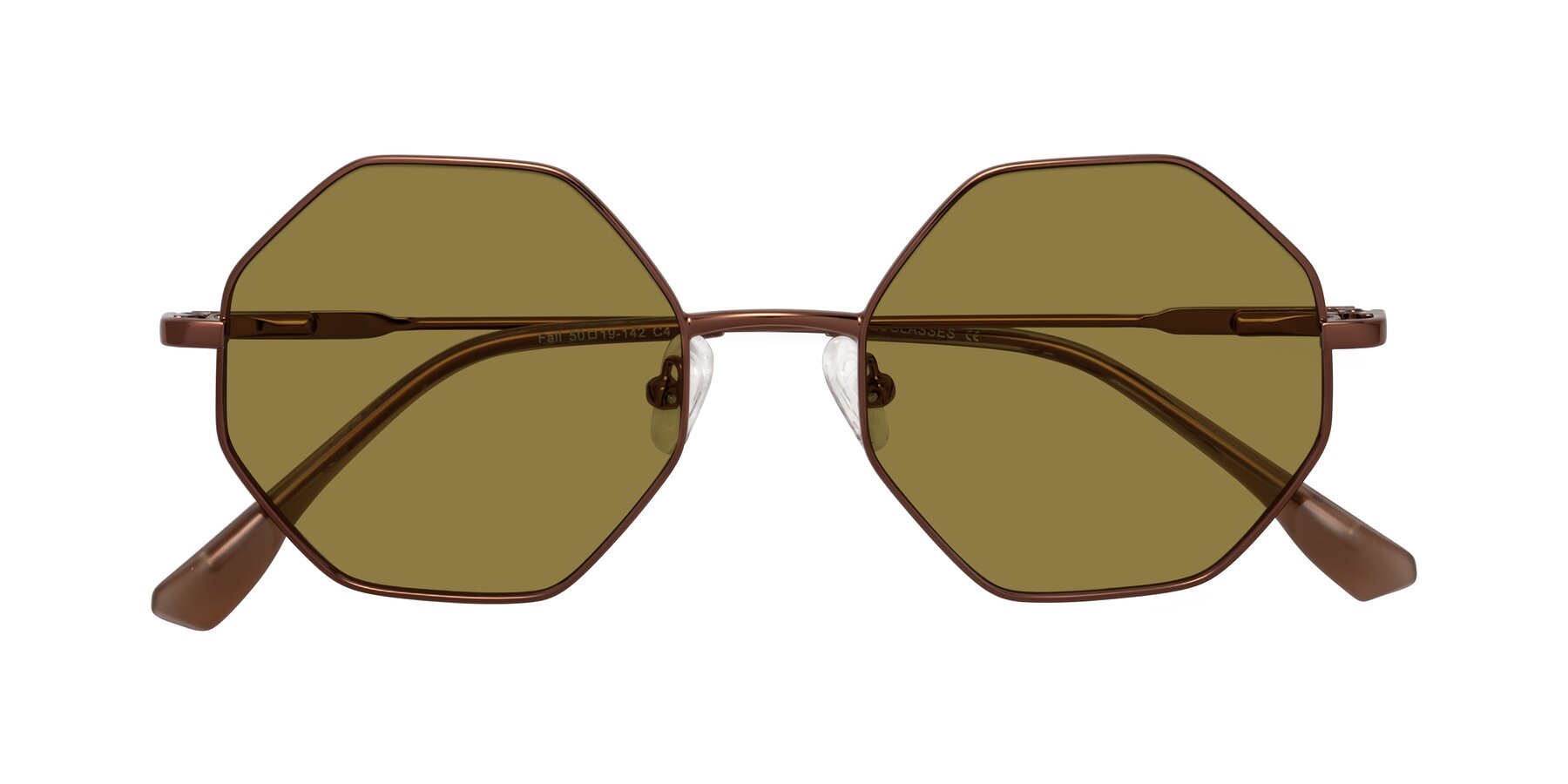 Folded Front of Fall in Bronze with Brown Polarized Lenses