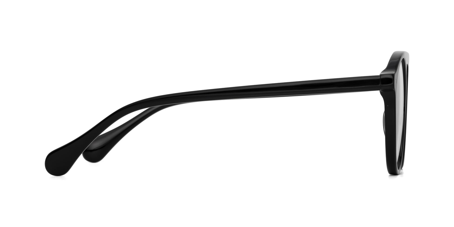 Side of Gardon in Black with Clear Eyeglass Lenses