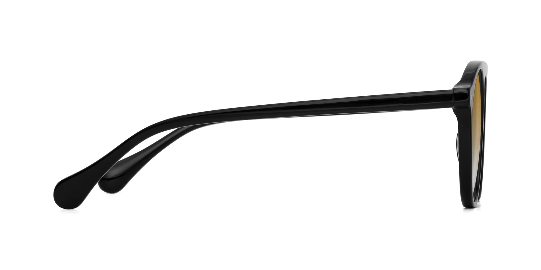 Side of Gardon in Black with Champagne Gradient Lenses