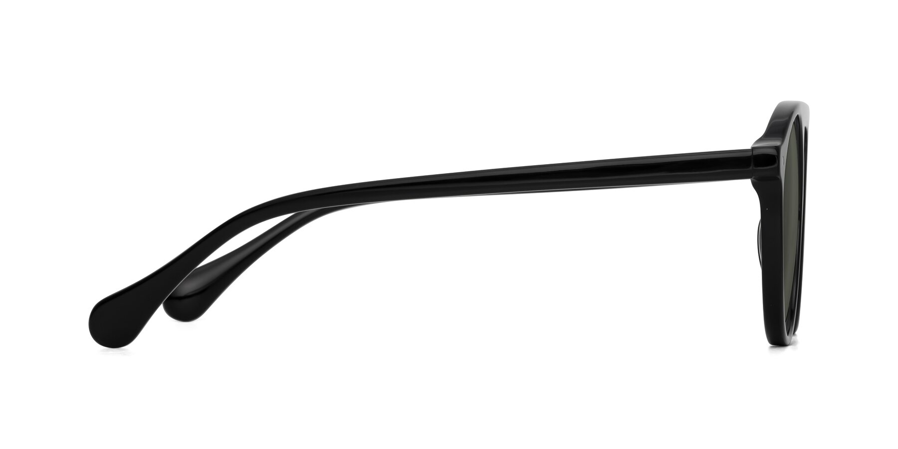 Side of Gardon in Black with Gray Polarized Lenses