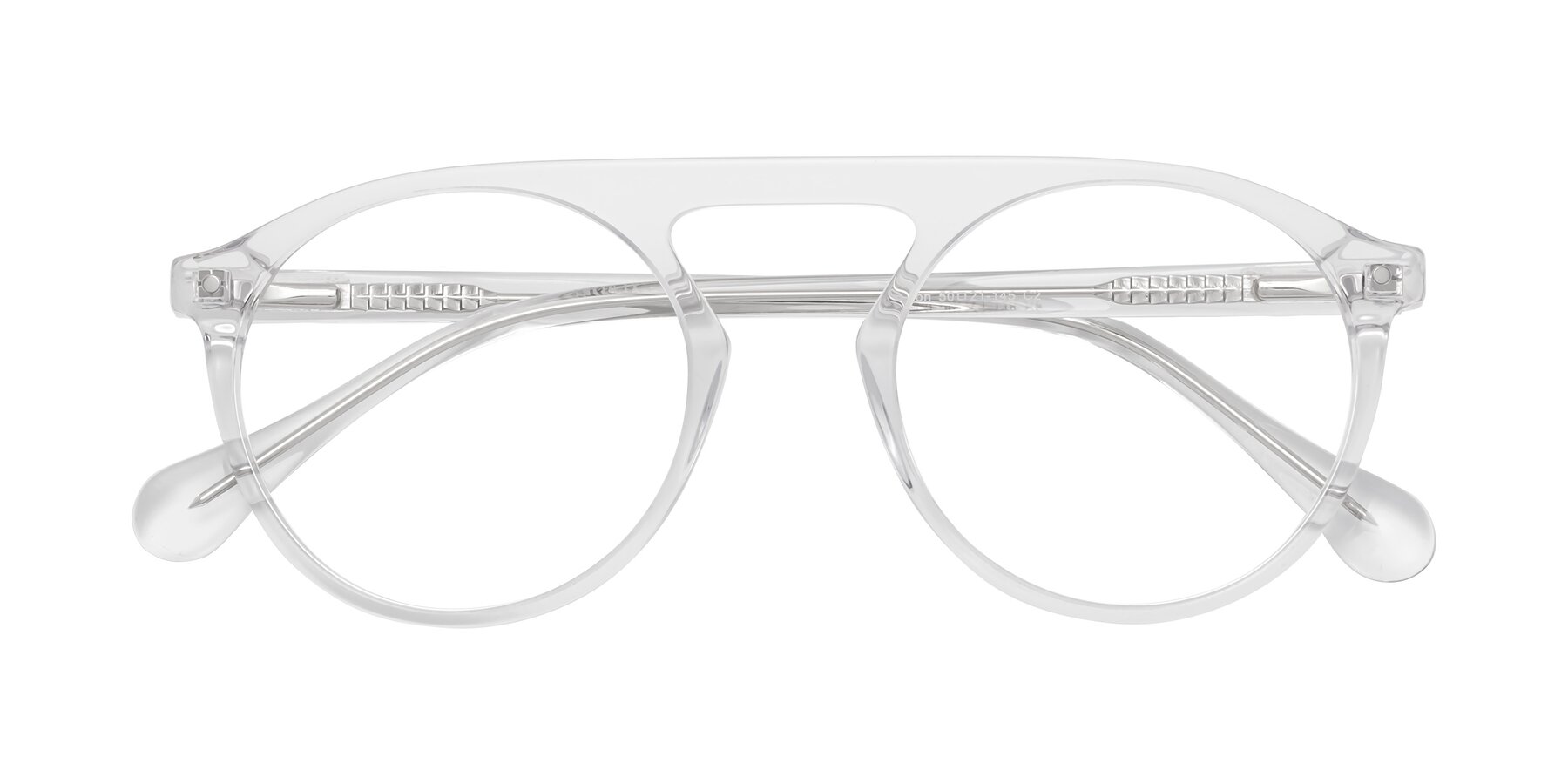 Folded Front of Gardon in Clear with Clear Eyeglass Lenses