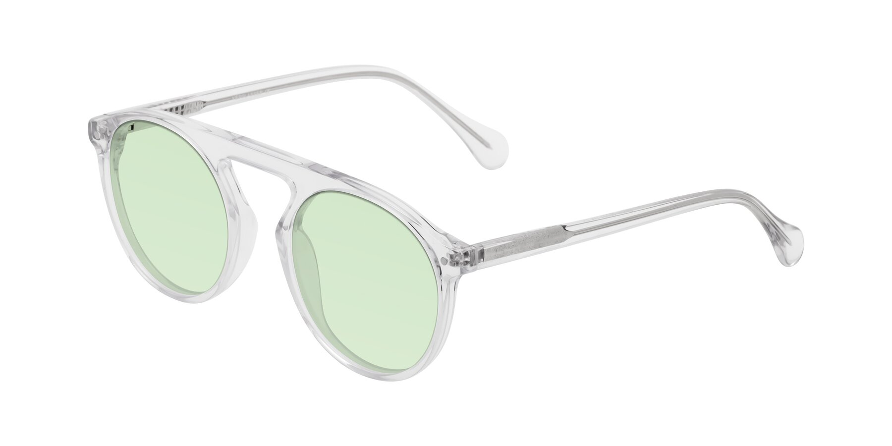 Angle of Gardon in Clear with Light Green Tinted Lenses