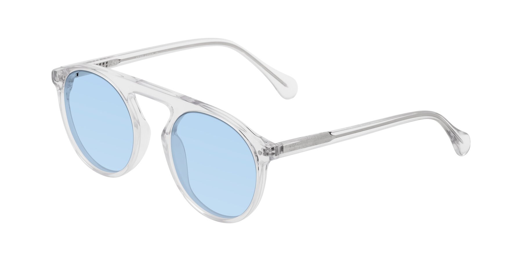 Angle of Gardon in Clear with Light Blue Tinted Lenses