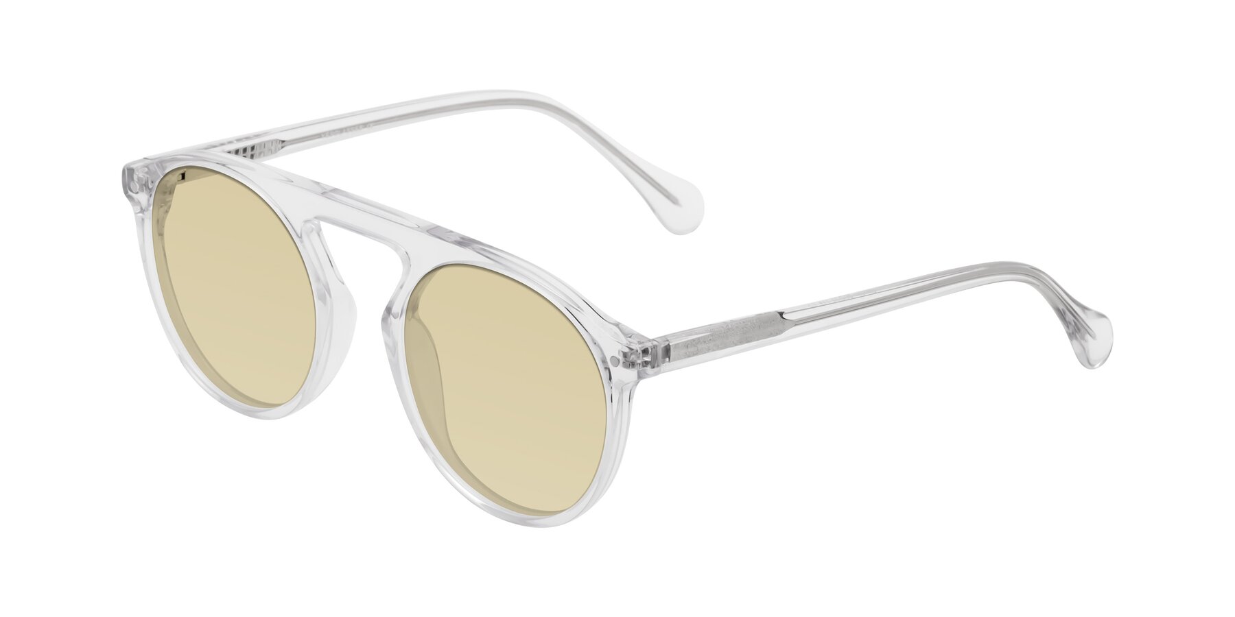 Angle of Gardon in Clear with Light Champagne Tinted Lenses