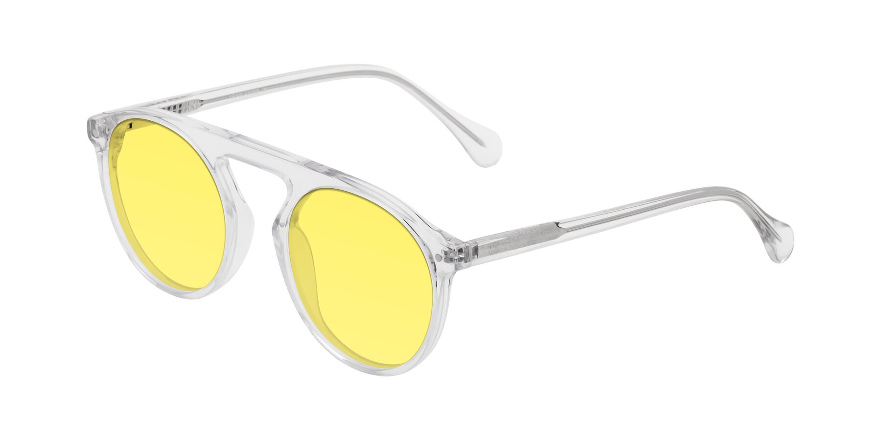 Angle of Gardon in Clear with Medium Yellow Tinted Lenses