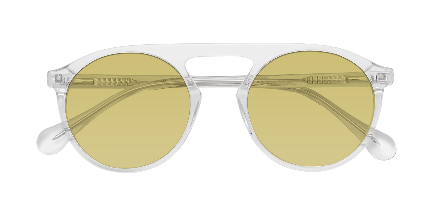 Folded Front of Gardon in Clear with Medium Champagne Tinted Lenses