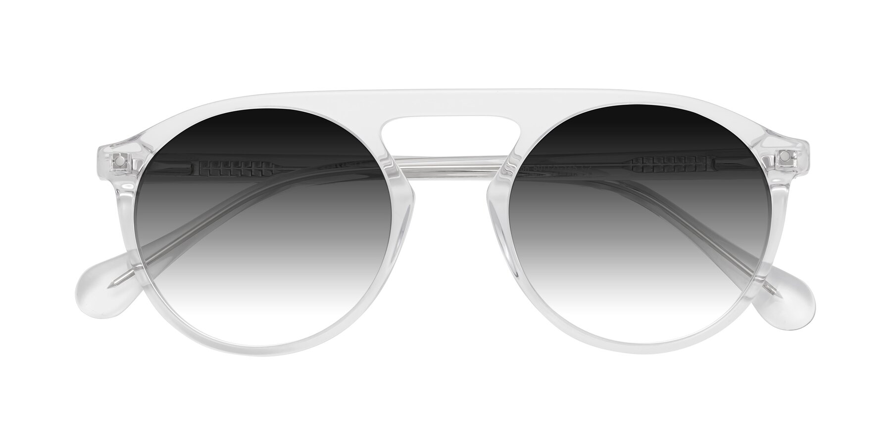 Folded Front of Gardon in Clear with Gray Gradient Lenses