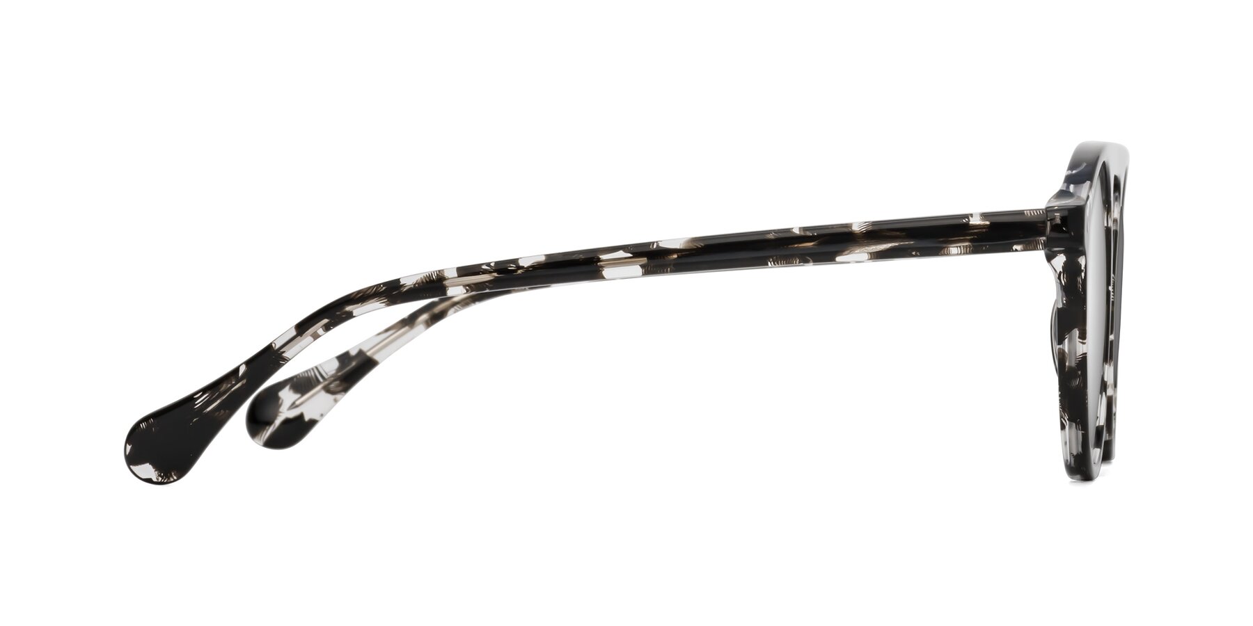 Side of Gardon in Black Tortoise with Silver Mirrored Lenses