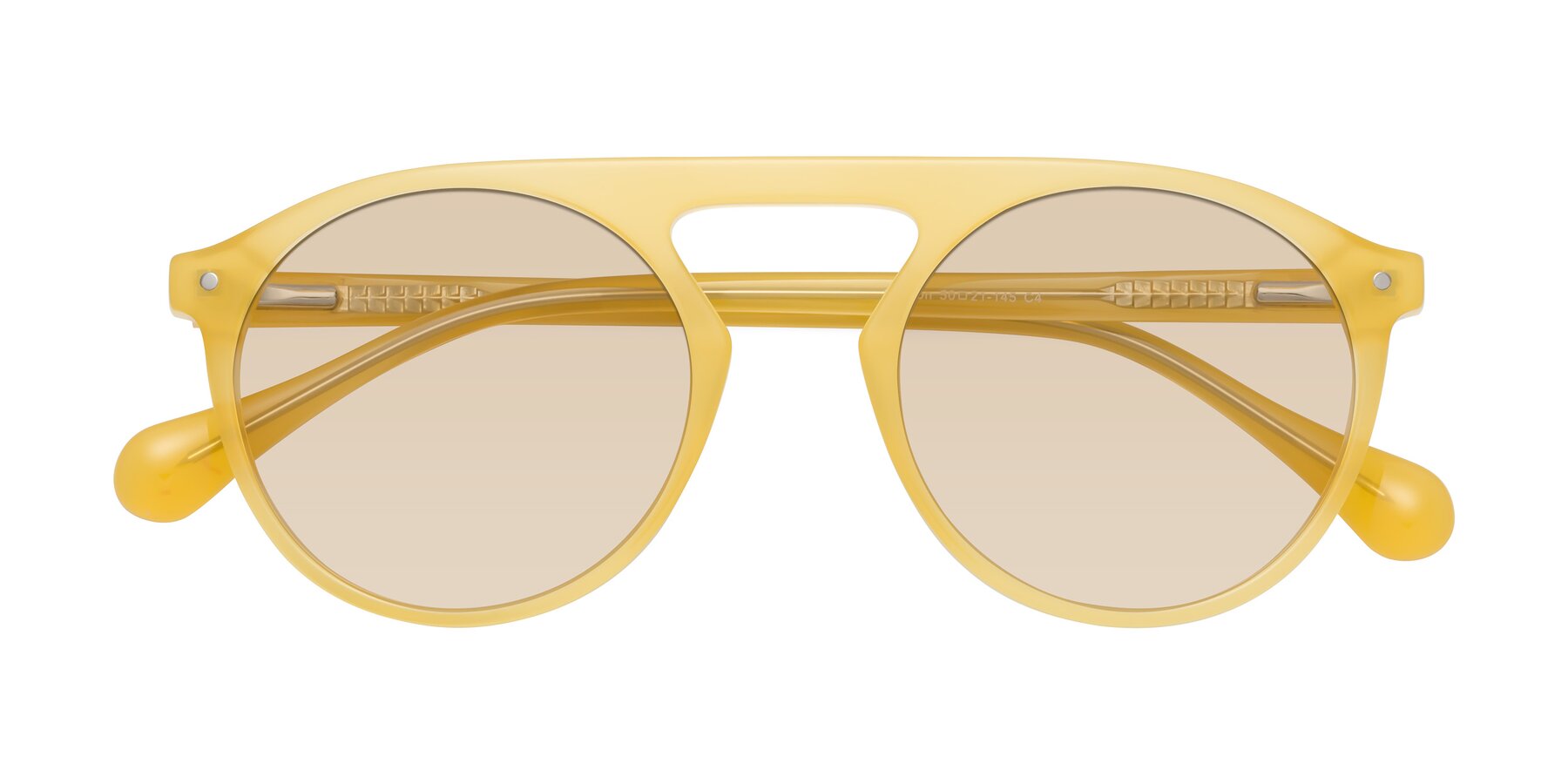 Folded Front of Gardon in Honey with Light Brown Tinted Lenses