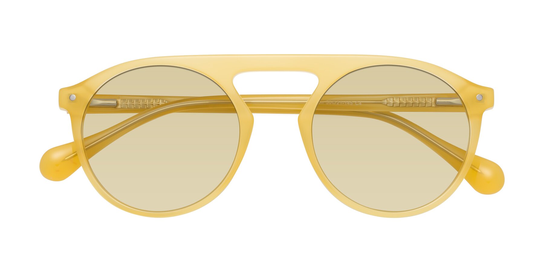 Folded Front of Gardon in Honey with Light Champagne Tinted Lenses