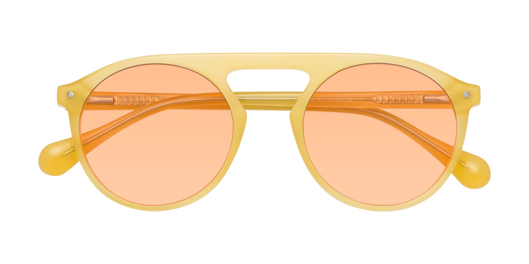 Folded Front of Gardon in Honey with Light Orange Tinted Lenses