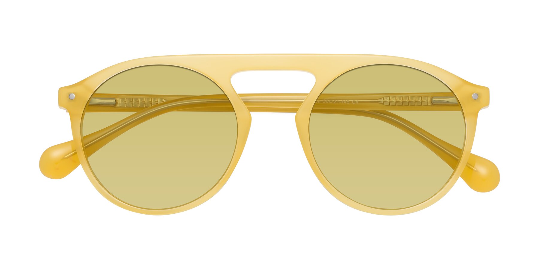 Folded Front of Gardon in Honey with Medium Champagne Tinted Lenses