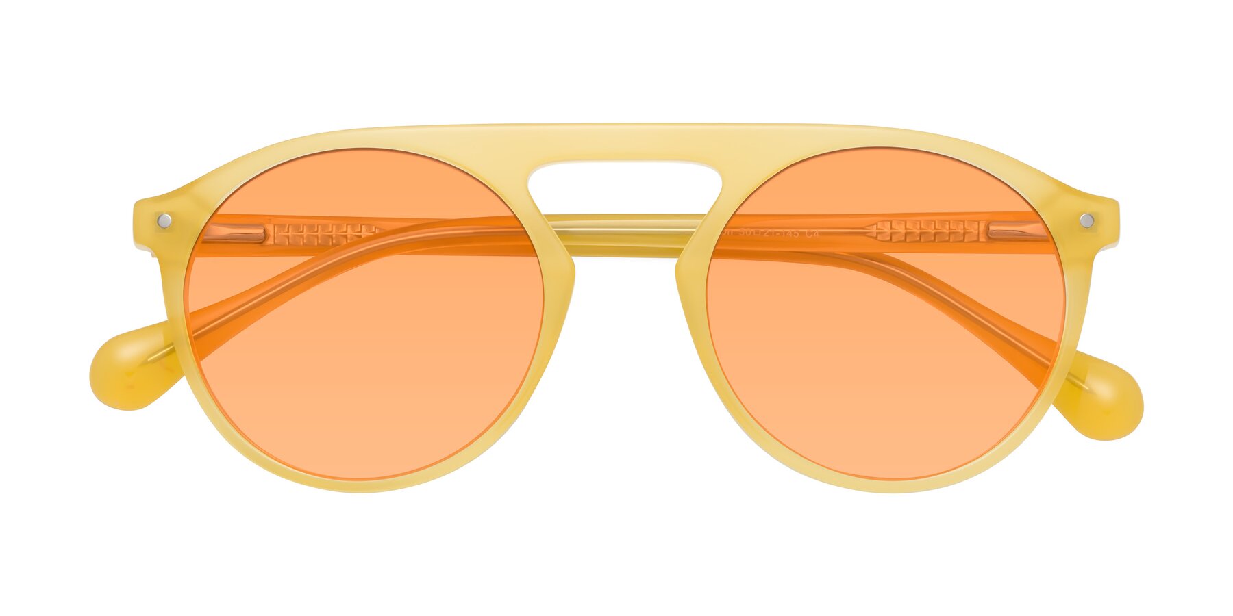 Folded Front of Gardon in Honey with Medium Orange Tinted Lenses