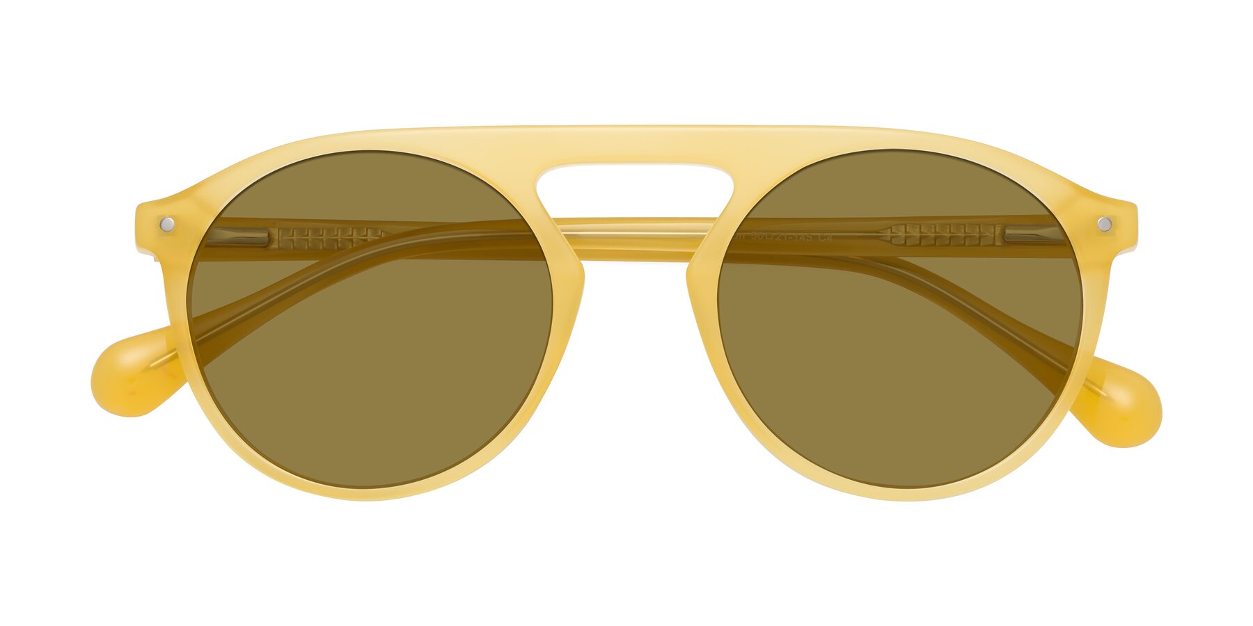 Folded Front of Gardon in Honey with Brown Polarized Lenses