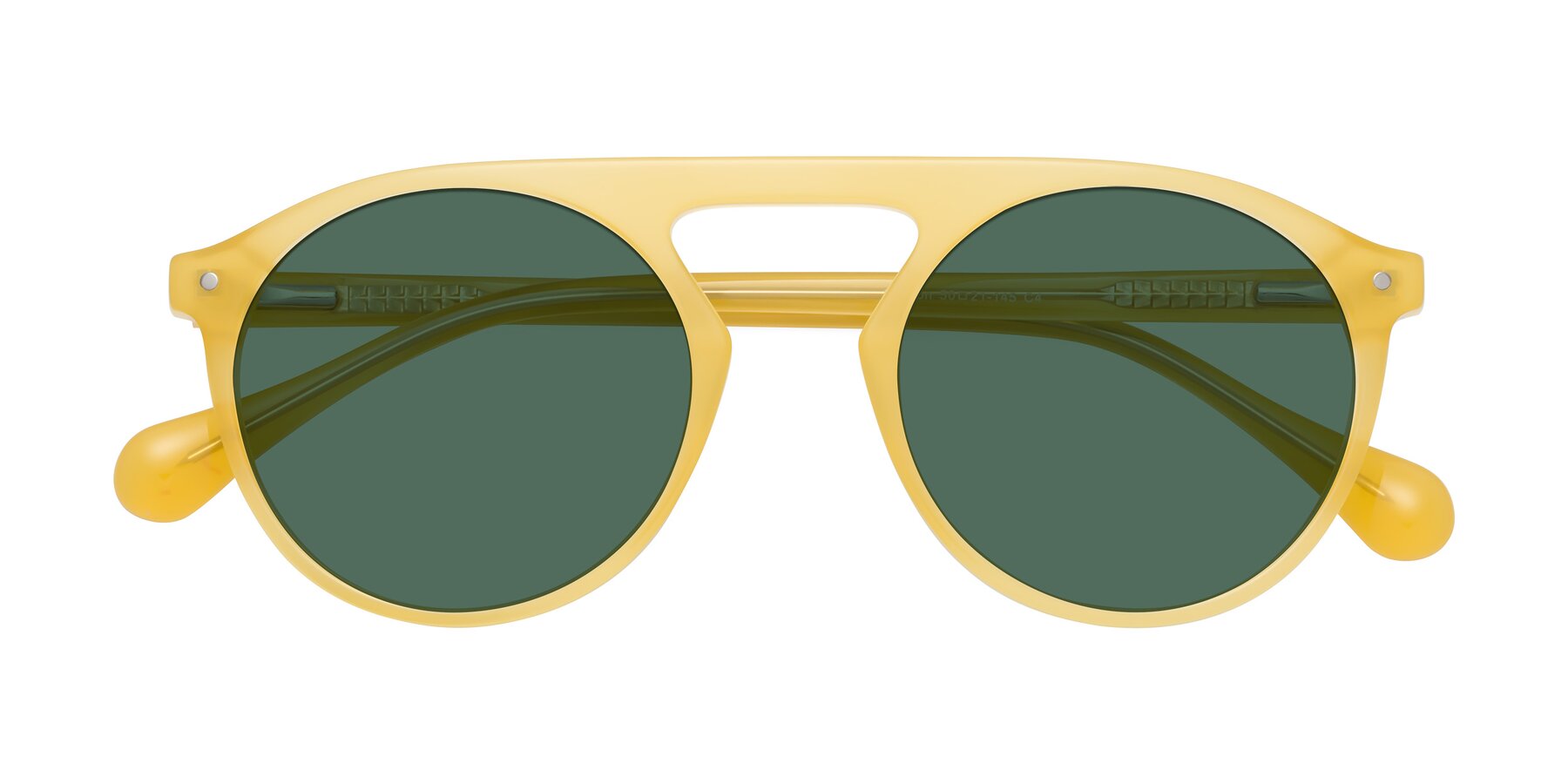 Folded Front of Gardon in Honey with Green Polarized Lenses