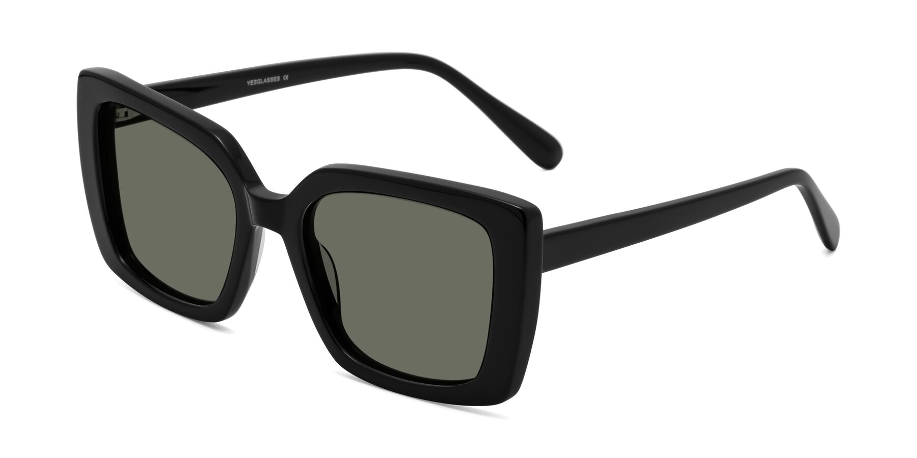 Angle of Godness in Black with Gray Polarized Lenses