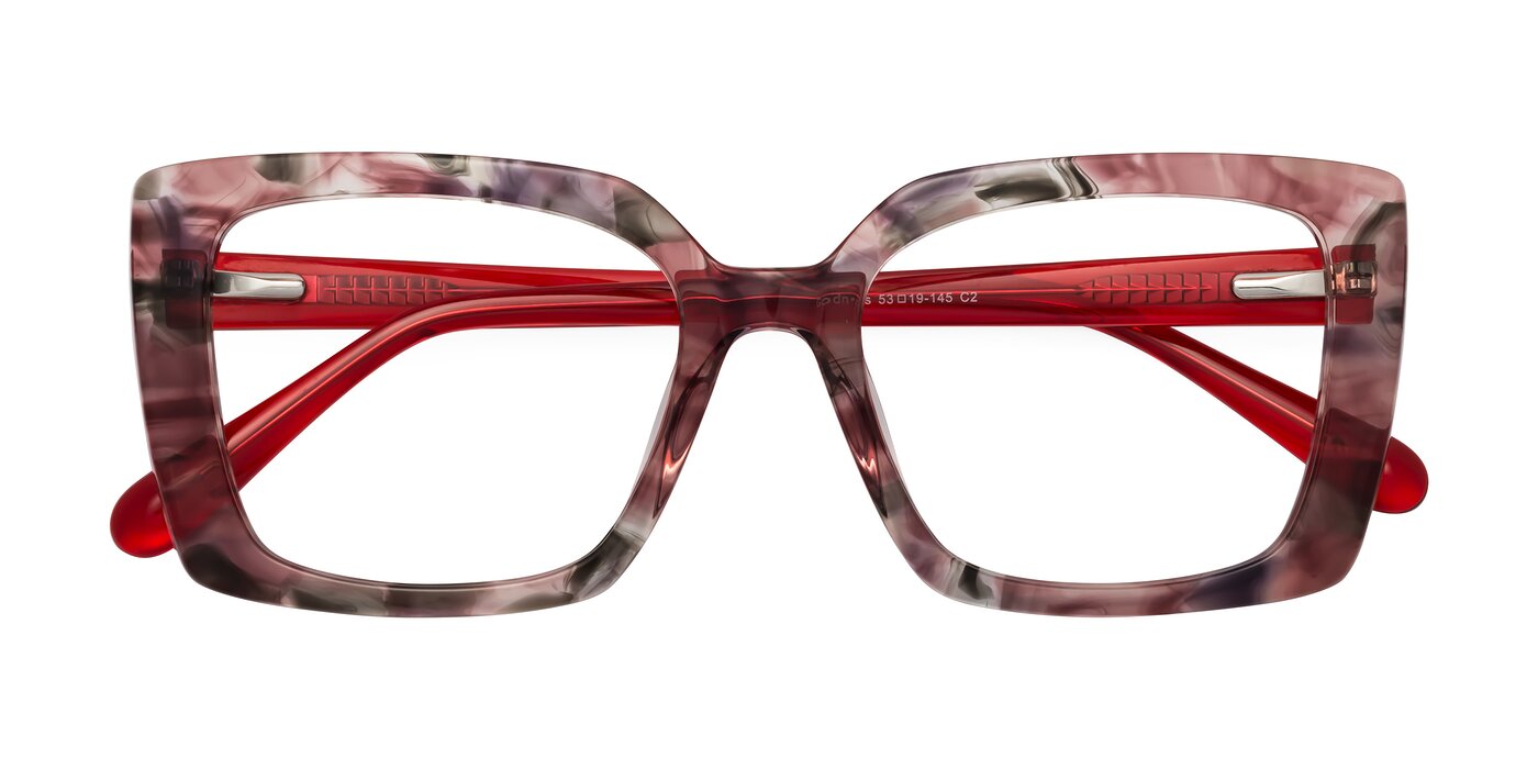 Godness - Red / Floral Eyeglasses