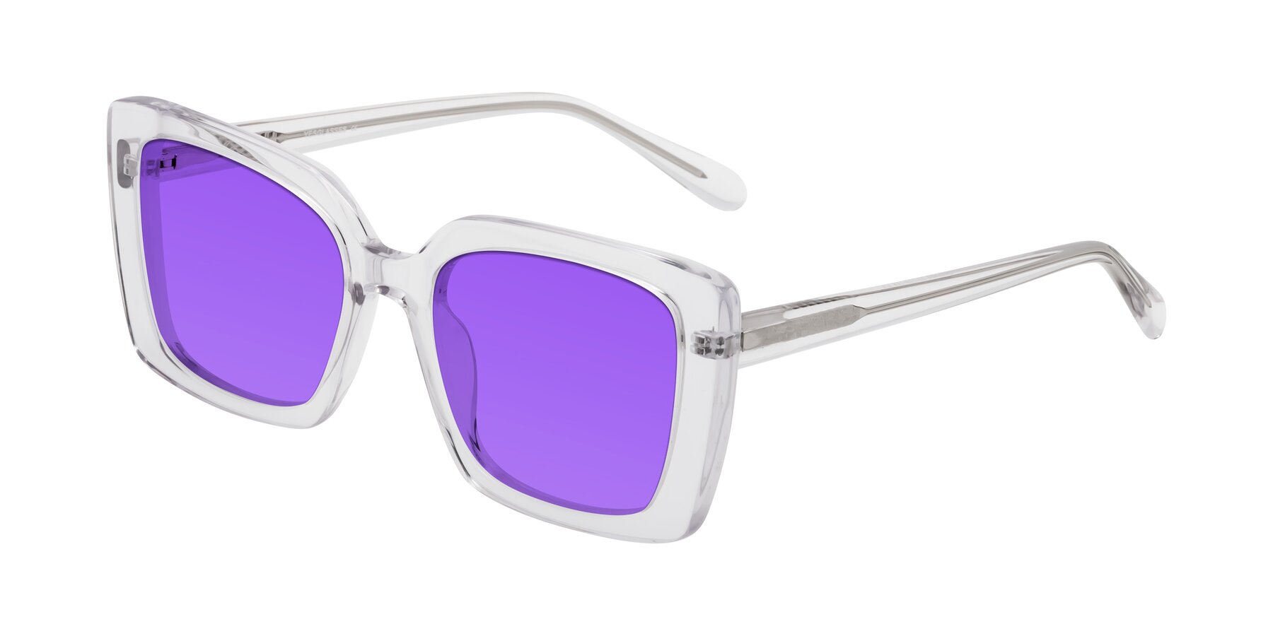 Angle of Godness in Clear with Purple Tinted Lenses