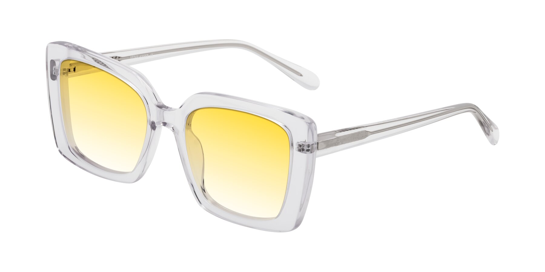 Angle of Godness in Clear with Yellow Gradient Lenses