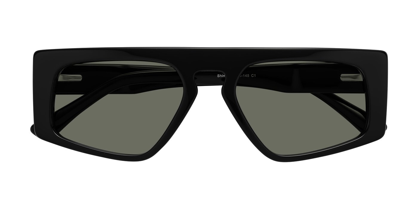 Shiny - Black Polarized Sunglasses