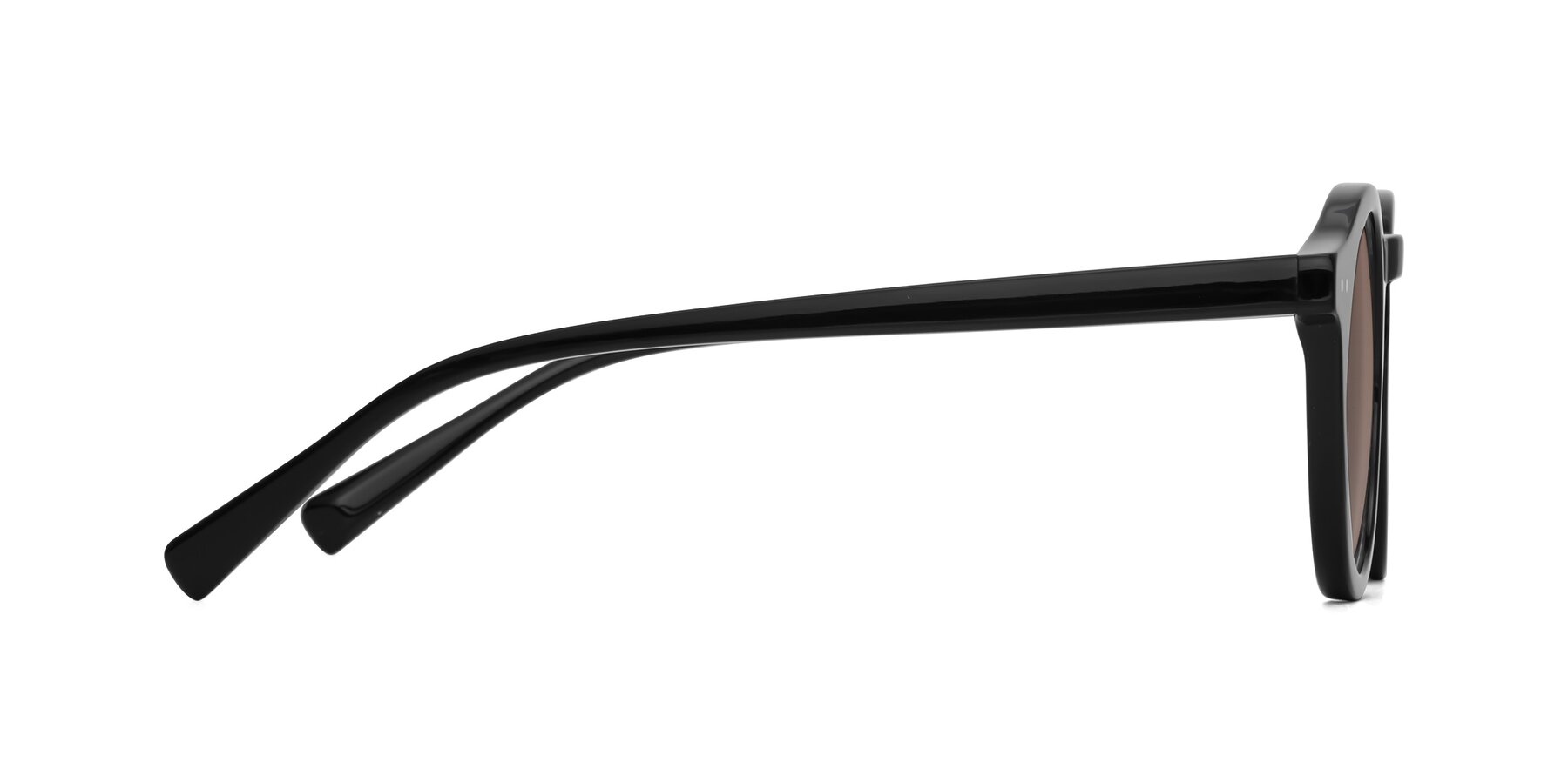 Side of Baybe in Black with Medium Brown Tinted Lenses