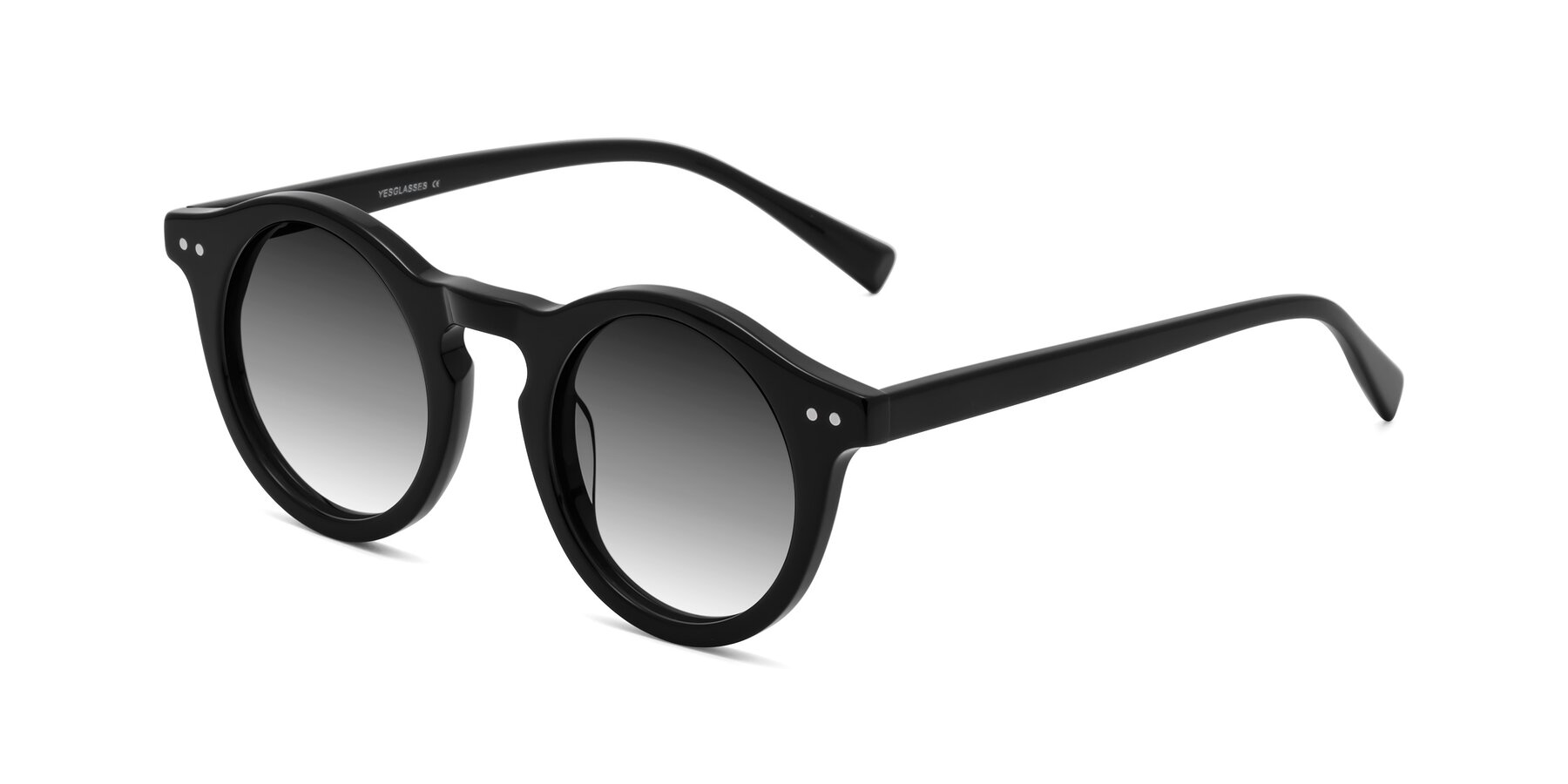 Angle of Baybe in Black with Gray Gradient Lenses