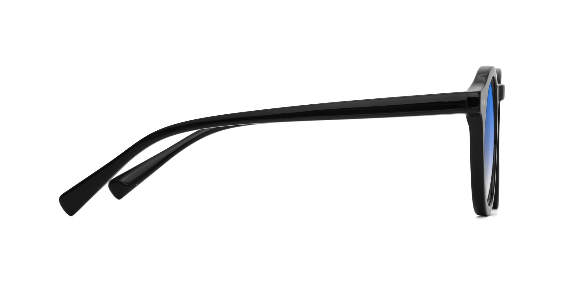 Side of Baybe in Black with Blue Gradient Lenses