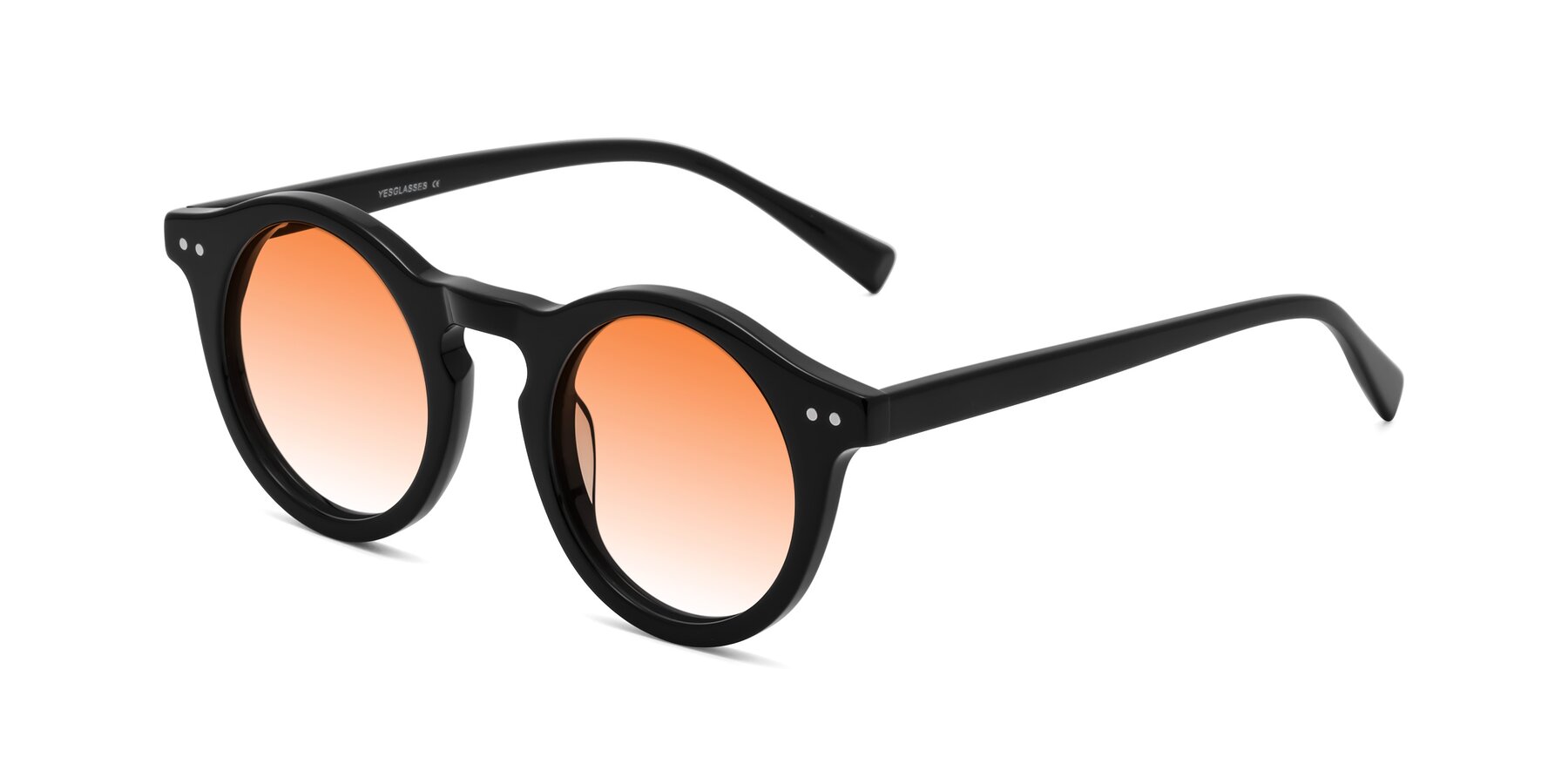 Angle of Baybe in Black with Orange Gradient Lenses