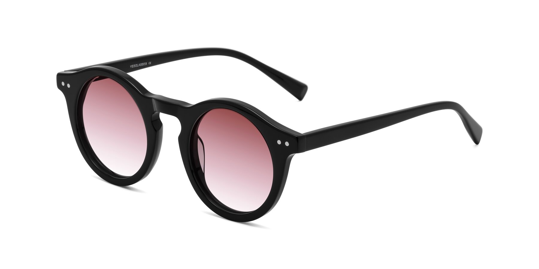 Angle of Baybe in Black with Garnet Gradient Lenses