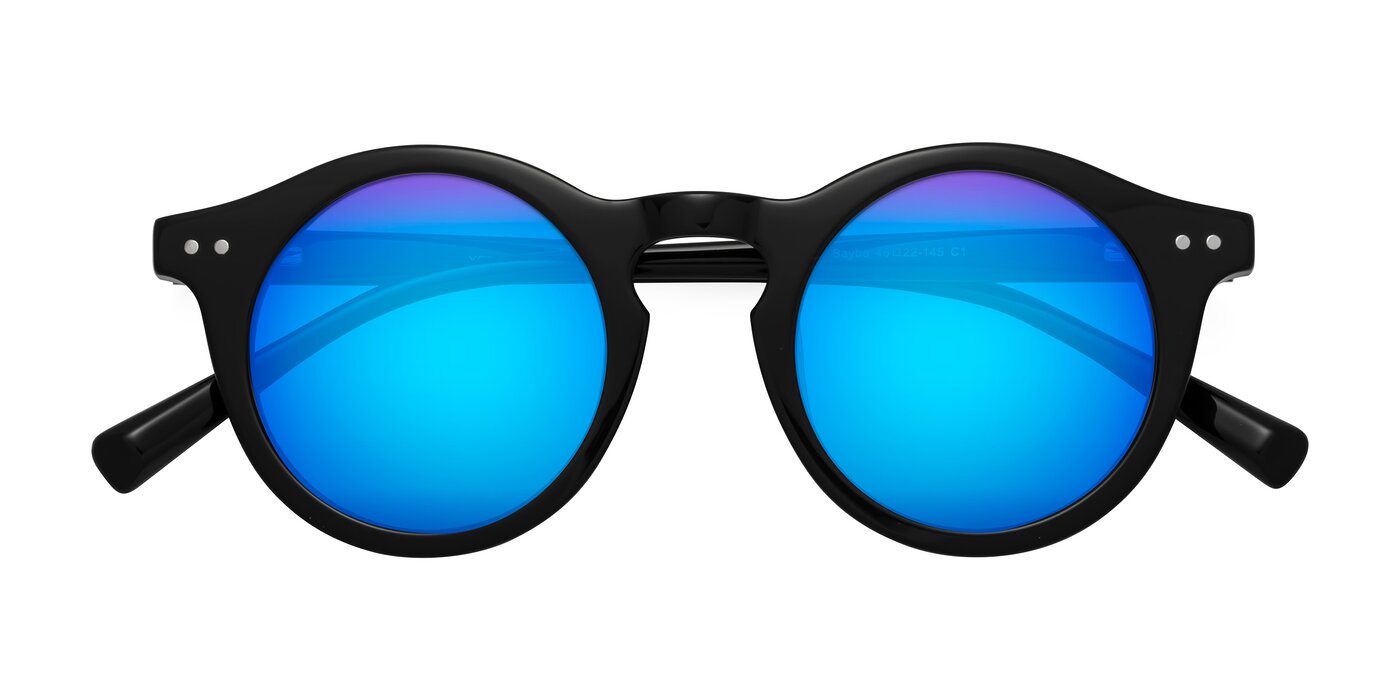 Baybe - Black Flash Mirrored Sunglasses