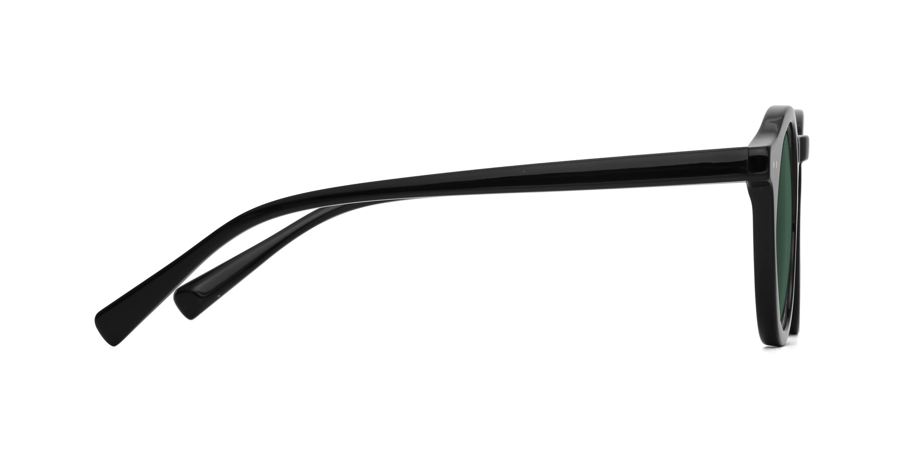 Side of Baybe in Black with Green Polarized Lenses